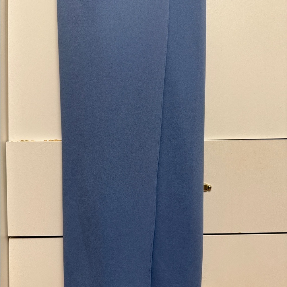 NWT Sachin & Babi Paulina 4-Way Stretch Crepe Gown –Slate Blue Slate Blue Size 6 - Picture 4 of 13